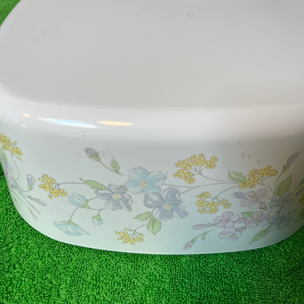 Vintage Corning Ware Pastel Floral Bouquet 5 L Baking Dish Pyroceram EUC - Picture 9 of 10
